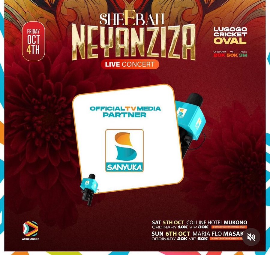 Live On Your Screens! Sanyuka TV To Give Comprehensive Coverage Of Sheebah's Neyanziza” Concert